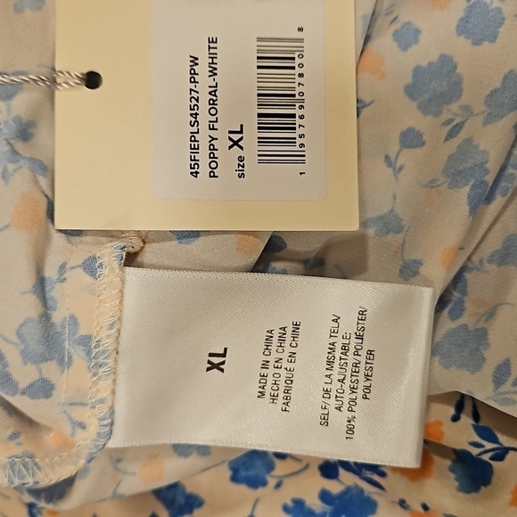 💕FAVORITE DAUGHTER💕 The Satin Blackberry Dress Poppy Floral Print XL NWT - Picture 16 of 17